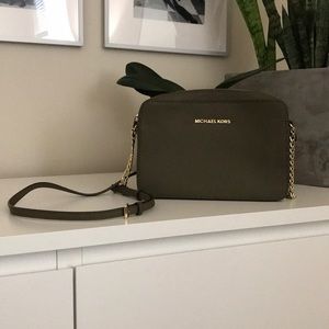 Michael Kors Jet Set Saffiano Leather Crossbody
